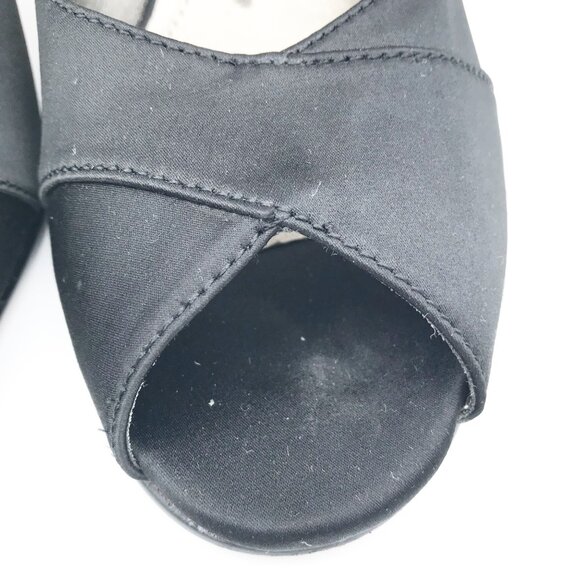 KENNETH COLE Reaction I'm Rich Black Peep Toe Stiletto High Heels Womens 8.5 - Picture 8 of 11